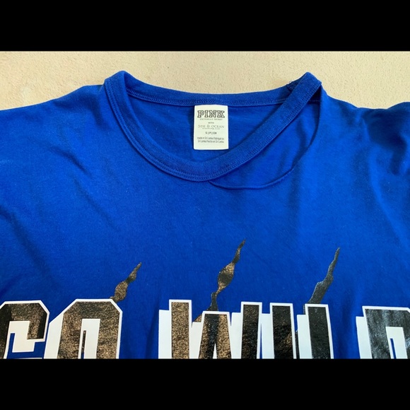 VS PINK KY Kentucky Cats Wildcats Crop Top Shirt S - Picture 10 of 15